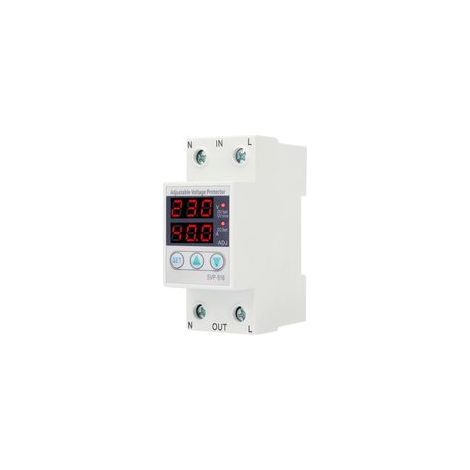 Protecteur de Courant Surtension, Monophasé Intelligent 63A, Réglable 230VAC