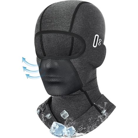 2er-Pack Sturmhaube Skimaske Sommer-Radmaske winddichte Maske Gesichtsmaske schwarz geeignet für Outdoor-Sportarten Wind und Sonnenschutz (1/5)