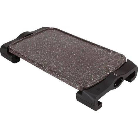 Plancha Jata GR669 con superficie de terracota, 46 x 28 cm, resistente a los arañazos, ideal para cocinar carne y pescado. Fabri (1/8)