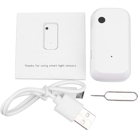 Capteur de luminosité intelligent WiFi, ajustement automatique sans fil, compatible Tuya, pour salon et chambre, type Zigbee (1/5)