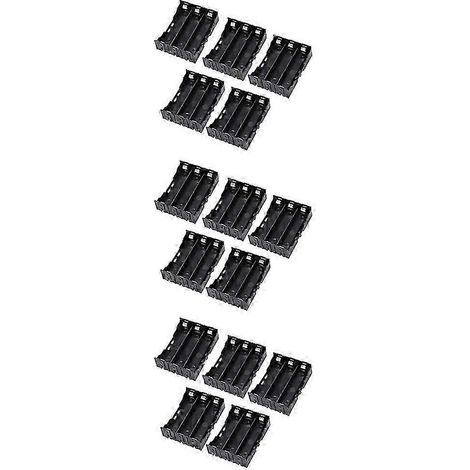 15 Stück schwarze Kunststoff-Batteriehalter für 3 x 3,7 V 18650-Akkus (6-polig) – JXLGV (1/5)