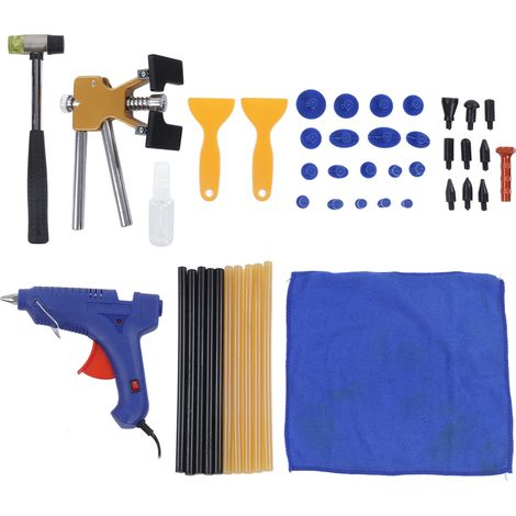 Kit de débosselage sans peinture 45 pièces avec extracteur et prise pour voiture 100-240 V UE (1/5)