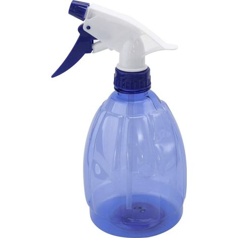 Leere Plastik-Sprühflasche, 400 ml, mit Sprühhebel, nachfüllbar, Weiß/Blau