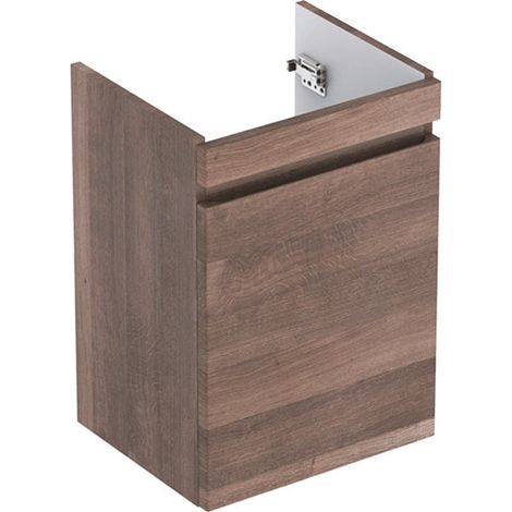 Keramag Renova Nr.1 Plan Lavabo con enjuague manual Mueble bajo lavabo 869053 414x586x345mm, roble natural oscuro - 869053000