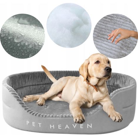 CAMA PARA MASCOTAS, PARA PERRO O GATO, IMPERMEABLE Y SUAVE, 80X60X23 CM [Z-LO2]