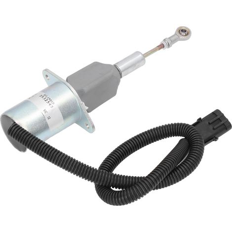Solenoïde d'arrêt carburant 12V TOSD‑03‑028 3932545 pour moteur Cummins - Vanne de coupure injection, pièce coupe-flamme (1/5)