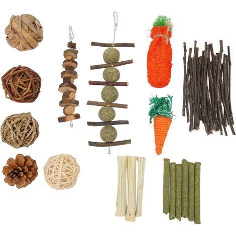 Jouets de lapin, meulage des dents, sécurité, nettoyage, favorise la Digestion, soulage le Stress, mâche pour l'interaction (1/5)