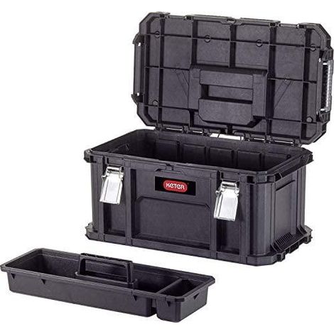 Keter Connect maletín de herramientas negro robusto y modular