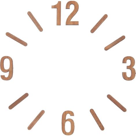 Horloge Numérique Horloge Arabe Chiffres 3D Bricolage Horloge Murale Chiffres Ensemble Remplacement Numéros D'horloge En Bois Pour Bricolage Horloge Murale Horloges Murales Numérique (1/5)