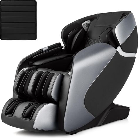 RELAXE Générique Relaxe chaise de massage corps entier, chaise de massage électrique avec chauffage et compression d'air, chaise de massage Shiatsu, chaise de relaxation Zero Gravity SL Track (noir) (1/5)