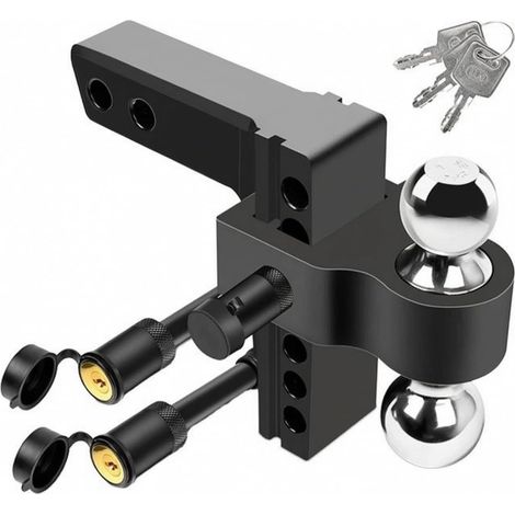 Verstellbare Anhängerkupplung  Robuste Aluminiumkonstruktion, 2-Wege-Anhängerkupplung zum Ziehen von Anhängern (1/5)