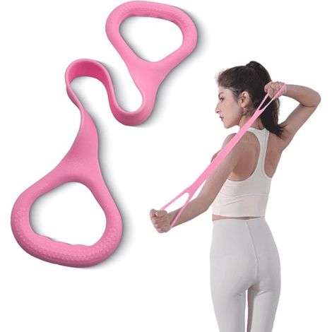 Fascia elastica di resistenza numero 8 per fitness, corde elastiche per esercizi per allenamento di braccia/schiena/petto/spalle, per yoga, pilates, fisioterapia (1/5)