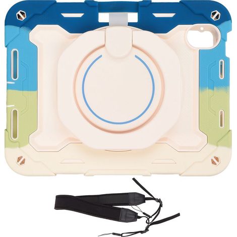Schutzhülle für iPad Mini 6 (8,3 Zoll, 2021) – Stoßfeste Hülle mit 360° drehbarem Ständer und Stifthalter – Leuchtendes Blau (1/5)