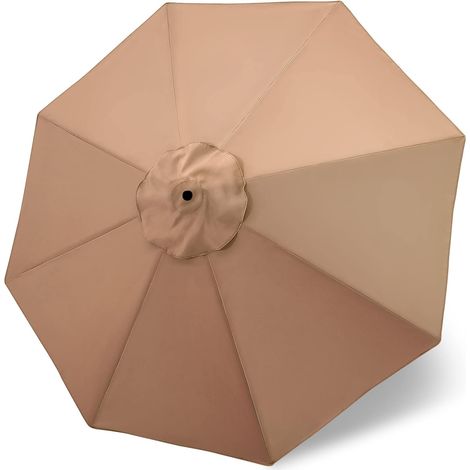Remplacement de Marché Parapluie Canopy pour 2,7 m 8 Baleines (Canopy Uniquement) Kaki (1/5)