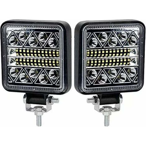 BR-Vie 102W Phare de Travail à LED 10200LM Feux de Recul Led 12v, Phare Led Projecteurs pour voiture, tracteur bateau, 12-24v camion, 2 pcs