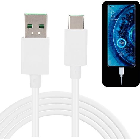 Câble de Données Type C Anti-Interférence TPE pour Charge Rapide OPPO VOOC R17 Find X, Résistant à l'Oxydation (1/5)