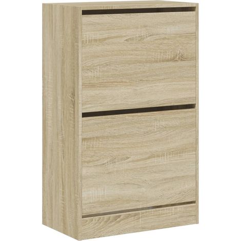 Scarpiera mobile contenitore per scarpe mobile per ingresso/corridoio/soggiorno design Sonoma 60 x 34 x 96,5 cm legno ingegnerizzato marrone 020021713