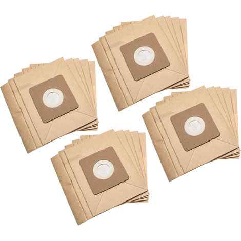vhbw 20x sacchetto sostituisce Rowenta 900256502/7, 900 25 69-89/6, ZR0039 per aspirapolvere - carta, 17,7cm x 17,5cm color sabbia