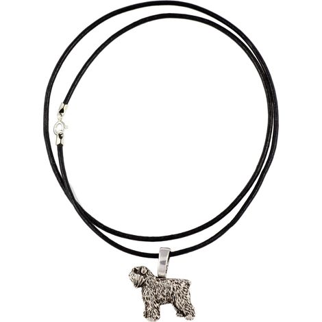 Bouvier des Flandres – Hundehalskette, versilberter Anhänger für Hundeliebhaber, dezenter Schmuck von Art-Dog (1/3)