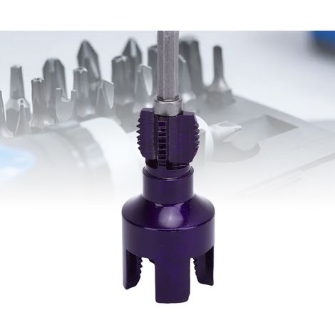 Fileteur G1/2 G3/4, aiguilles d'arrêt d'eau, outil de filetage intérieur et extérieur, tige hexagonale pour perceuse électrique (1/5)