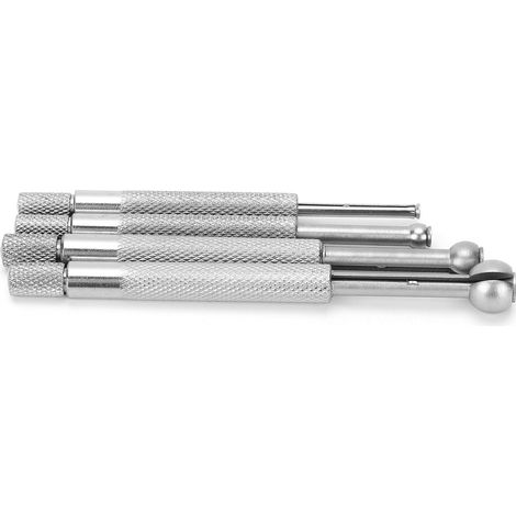 Lot de 4 jauges d'alésage télescopiques à billes, poignée antidérapante diamant, outil de mesure 313mm (1/5)
