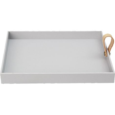 Plateau De Rangement Pour Parfums Et Cosmétiques - En Cuir Synthétique - Pour Commode Ou Salle De Bain - 1 Pièce (1/5)