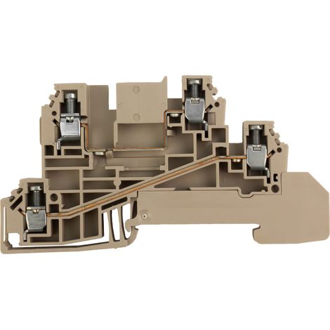 Morsettiera modulare a 2 livelli 2,5 mm² 400V per guida DIN, morsettiera a vite modulare 24A WDL 2.5/L/L weidmüller 1030300000 (1/5)