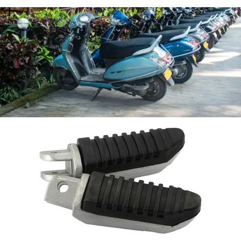 Repose-pieds moto avant confortables, 2 pièces, grip antidérapant, pédales électriques lisses pour scooter et motocyclette. (1/5)