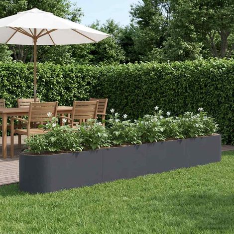 Jardin surélevé Anthracite 360 x 40 x 40 cm vidaXL