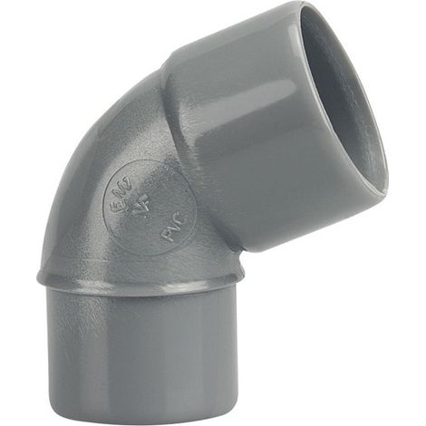 Raccord coude PVC Wavin 3025853 angle 67°30 étanche