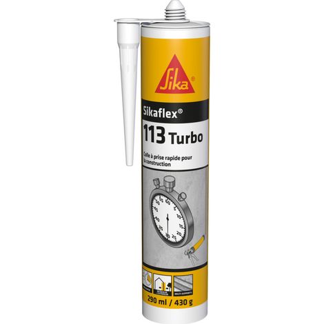 Sika – Colle multi-usage à prise rapide pour béton, bois, métal – Maintien immédiat 20 min – 290 ml – 632352 (1/3)