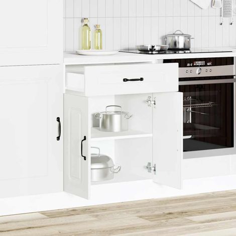 Küchenunterschrank Kalmar Weiß Holzwerkstoff