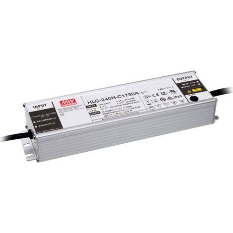 MEAN WELL HLG-240H-C700A Driver per LED Corrente costante 249.9 W 350 - 700 mA 178 - 357 V/DC Montaggio su superfici in