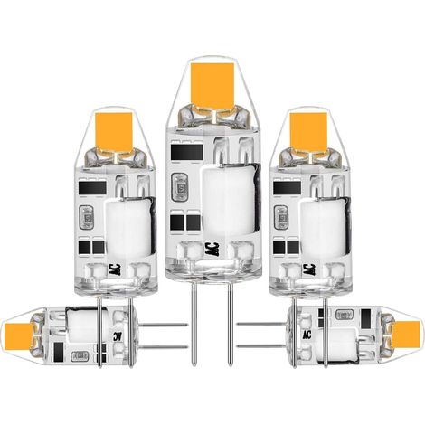 Confezione da 5 lampadine LED G4 da 2W, temperatura colore 3000K, flusso luminoso 200 lm, 12V - AquaForge (1/5)