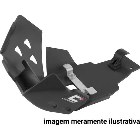 Tapa de motor de plástico CROSSPRO para DTC Enduro modelo 'EC DTC'. Compatible con: Husqvarna TE 250/300 '17-'19, KTM EXC 250/300 TPi '17-'19. Color: negro.