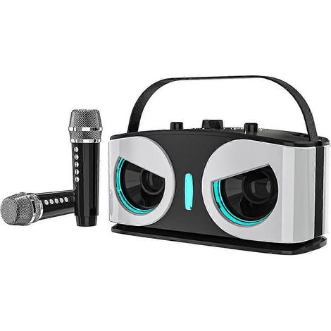 SD306plus Owl Bluetooth-Lautsprecher, leistungsstark und tragbar, mit zwei Mikrofonen A--
