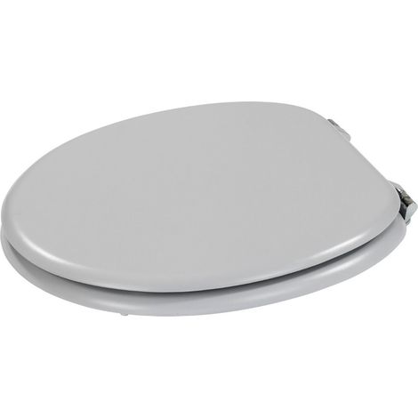 Coprivaso bagno sedile universale WC in Masonite MDF sanitari offerta Grigio Chiaro STI (1/5)
