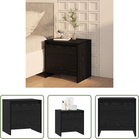 Rangement - Cabinet de chevet Chêne noir 45 x 34 x 44,5 cm (1/5)