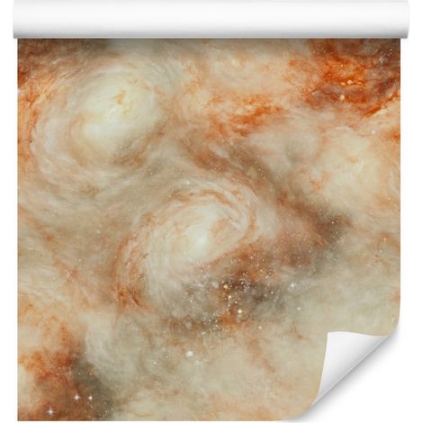 Aquarell-Galaxy-Tapete in Beige und Gold für Wohn- und Schlafzimmer, 50 x 1000 cm (1/5)
