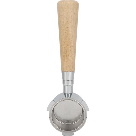 Portafilter Sans Fond - Compatible Avec Machines À Café Delonghi - Poignée En Bois Et Acier Inoxydable 304 - 1 Pièce (1/5)