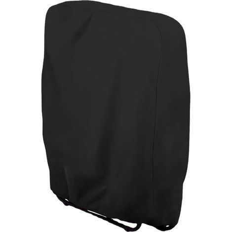 Telo impermeabile per sedia da giardino, 34 x 110 cm, tessuto Oxford 210D nero, per sedie pieghevoli, per uso esterno, balcone o terrazzo. (1/4)