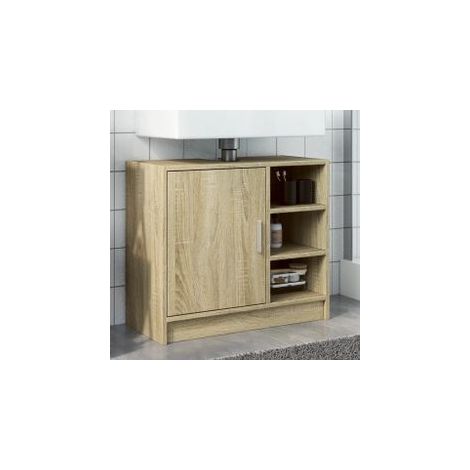 Armoire d'évier chêne sonoma 63x29x55 bois d'ingénierie