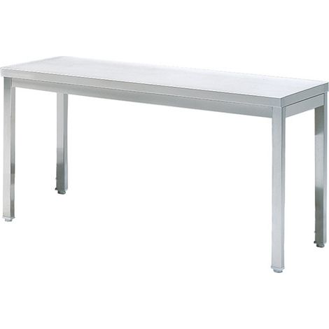 Table Inox de Travail sans Étagère sans Dosseret 1700 x 700 mm - Virtus