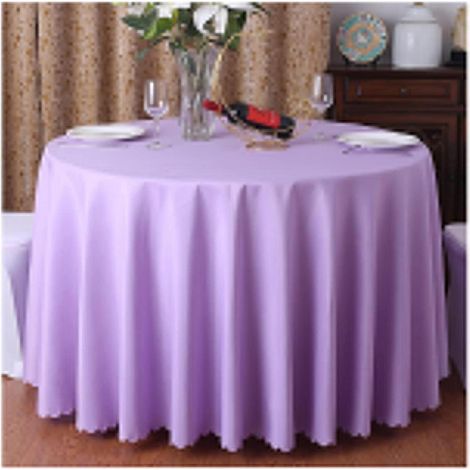 Nappe Ronde 360cm Polyester pour Cuisine, Fête, Mariage