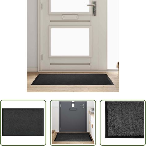 Tapis anti-fatigue -  Tapis de porte Anthracite 60 x 40 x 1.2 cm Tissu en teddy (1/5)
