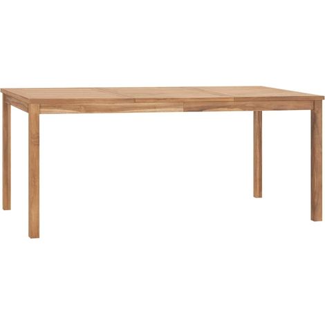 vidaXL Mesa de comedor de jardín madera maciza de teca 180x90x77 cm (1/5)