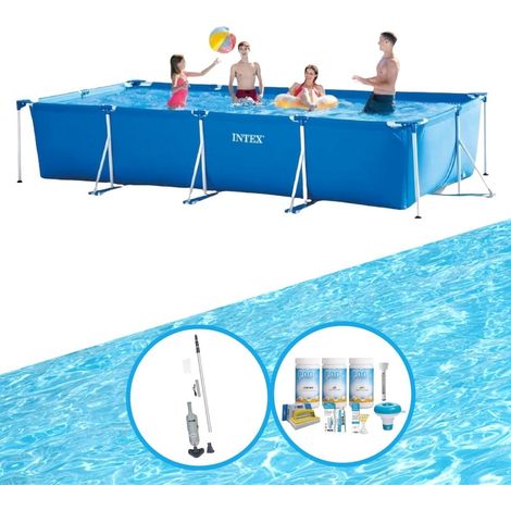 Intex Piscine Tubulaire Rectangulaire - 450x220x84 cm - 3-pièces S22360 (1/5)