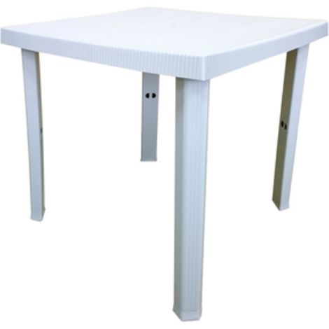 TAVOLO RESINA FIGARO 80X80XH72 CM BIANCO 1 PZ