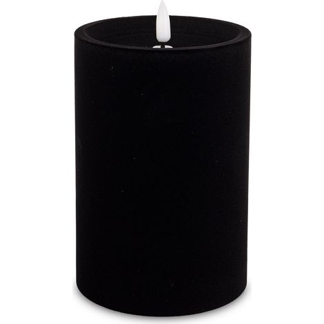 Bougie LED avec minuterie, noire, 17 x 10 x 10 cm (1/5)
