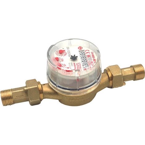 Contatore acqua calda quadrante asciutto cont.acq.cald.getto unico q.secco 3/4" 8 rul.t90 q34.0 q45.0 mc/h l.130/230